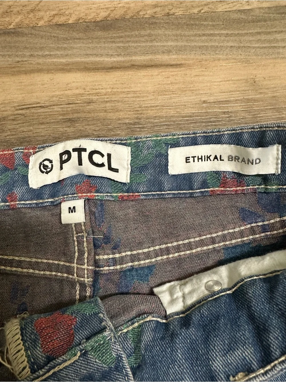 PTCL Floral Denim Shorts